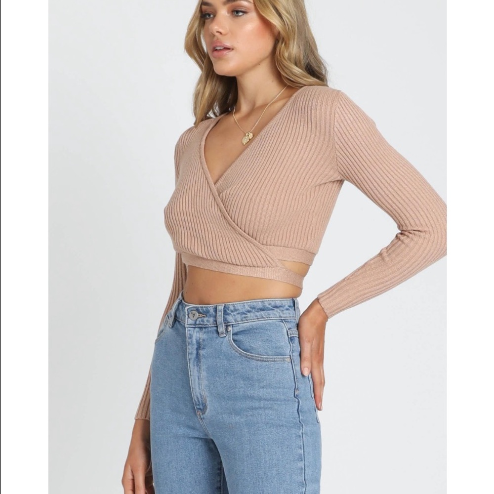 SHOWPO Ribbed Knit Top In Mocha - Picture 3 of 8